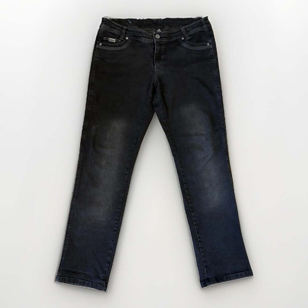 KUHL Women's Black Dark Wash Stretch Denim Jeans Straight 5-Pocket 14